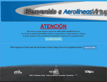 Tablet Screenshot of aerolineasvirtual.com.ar